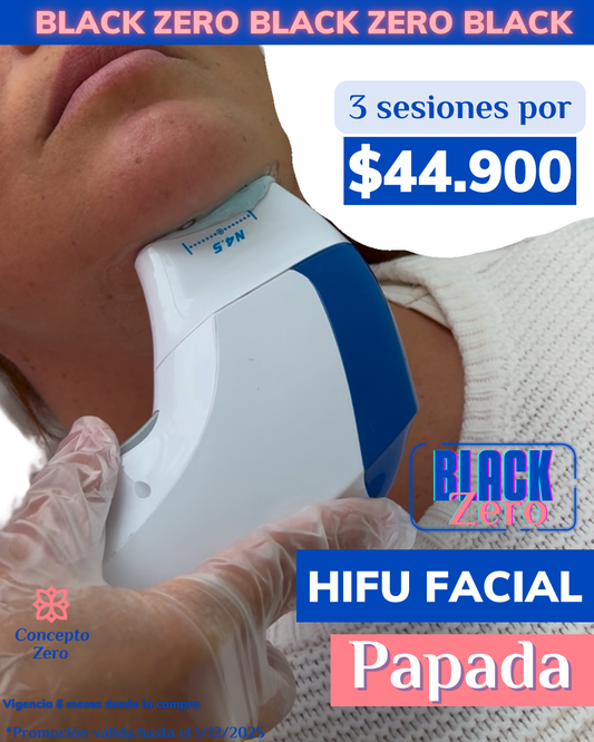 ¡Black Zero! Hifu Papada 3 sesiones