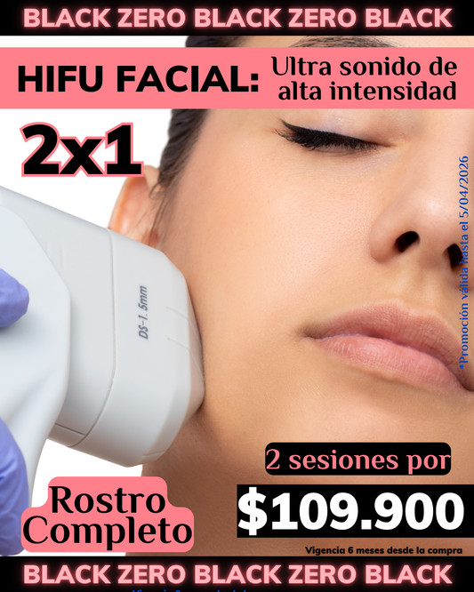 🔥 BLACK SALE 🔥 - 2 SESIONES ROSTRO COMPLETO - HIFU 12D