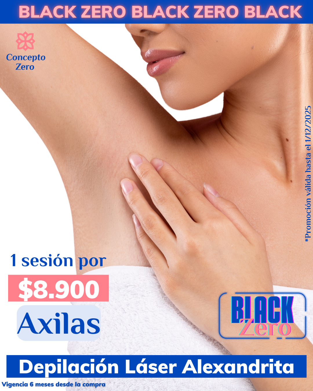 ¡Black Zero! Axilas - Depilación Láser Alexandrita
