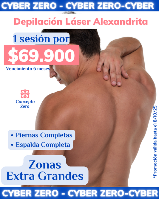 ¡Cyber Zero! Zonas Extra Grandes - Depilación Láser Alexandrita
